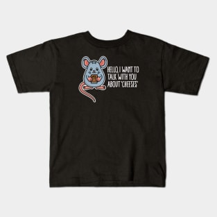 Funny Christian gifts food pun mouse cartoon Kids T-Shirt